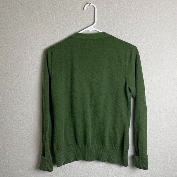 Eddie Bauer Green Cardigan Sweater - Picture 2 of 3